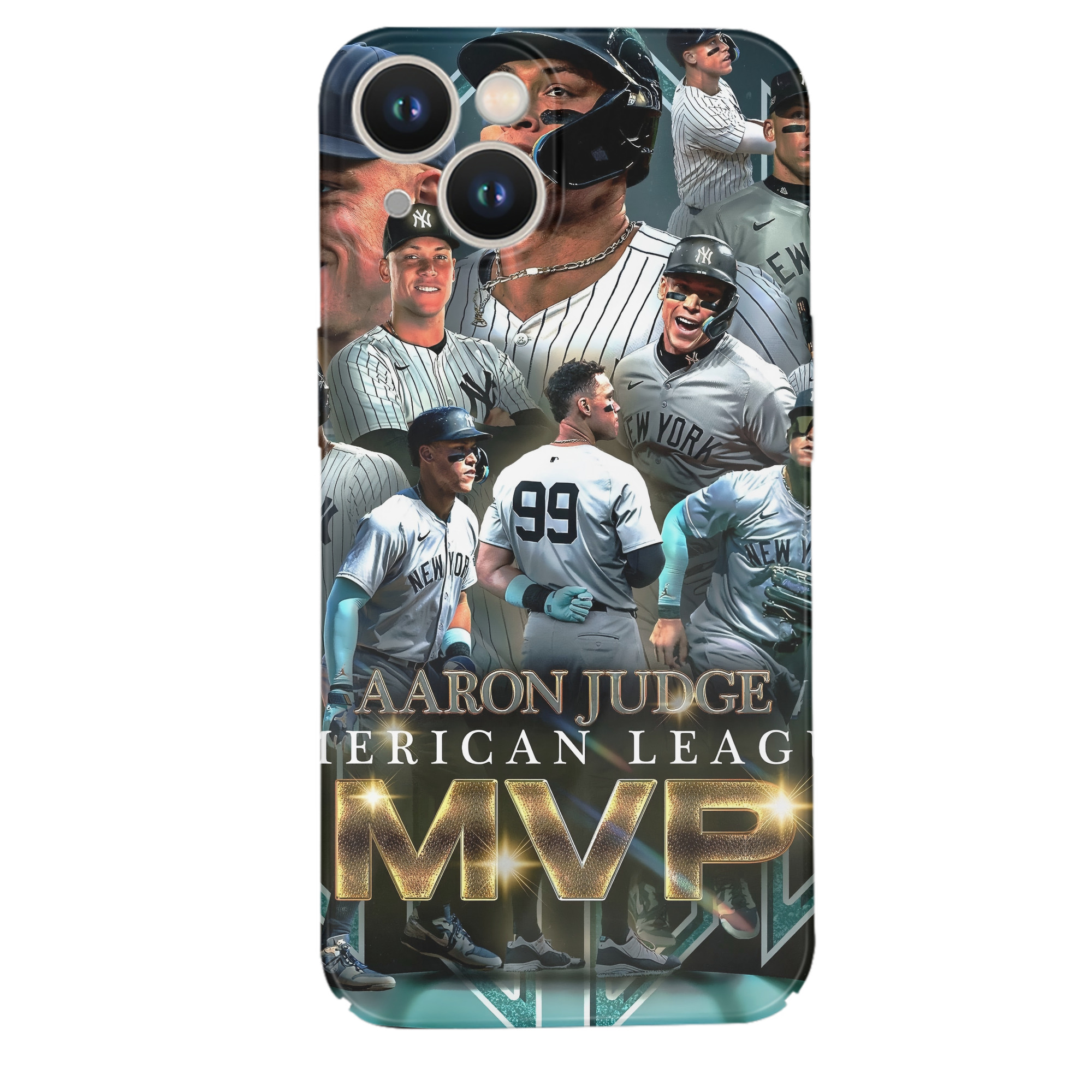 Aaron Judge MVP IPhone 14 Series Full-Cover Hard Case – Shockproof With Raised Camera Protection – Precise Cutouts, Wireless Charging Compatible – Durable, Anti-Yellowing, Easy To Clean